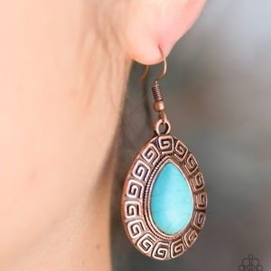 Any 5 for $25      Tribal Tango - Copper Earrings